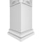 Ekena Millwork Craftsman Classic Square Non-Tapered Art Deco Fretwork Column w/ Prairie Capital & Prairie Base CC1008ENARDPRPR - alternate 3